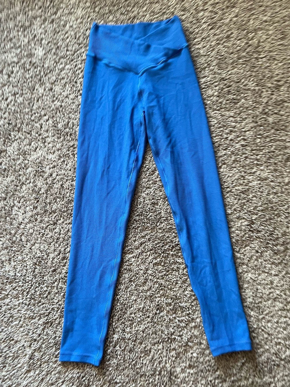 Women’s Aerie Offline Blue Real Me Crossover Athletic Leggings Size Medium